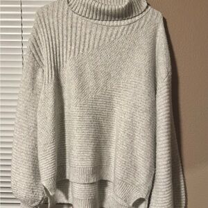 Cozy Gray Turtleneck Sweater